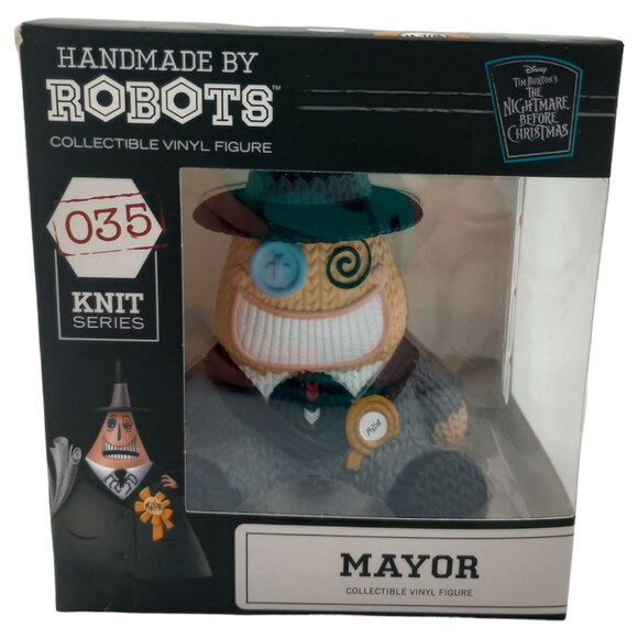 Handmade Other - Nightmare Before Christmas Mayor Handmade by Robots Figure #35 Knit Series